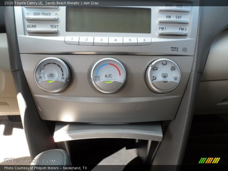 Sandy Beach Metallic / Ash Gray 2010 Toyota Camry LE