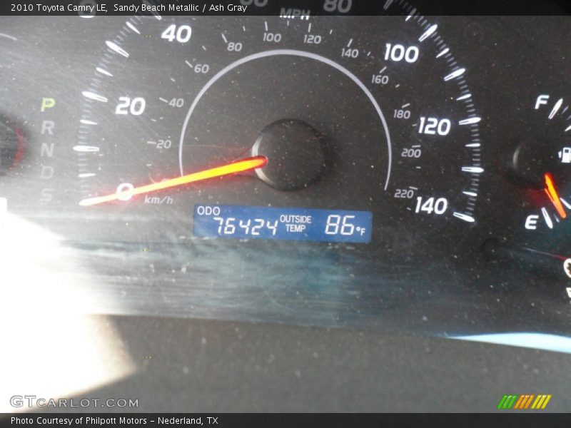 Sandy Beach Metallic / Ash Gray 2010 Toyota Camry LE