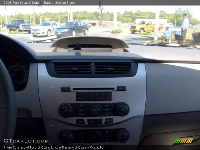 Black / Medium Stone 2008 Ford Focus S Sedan