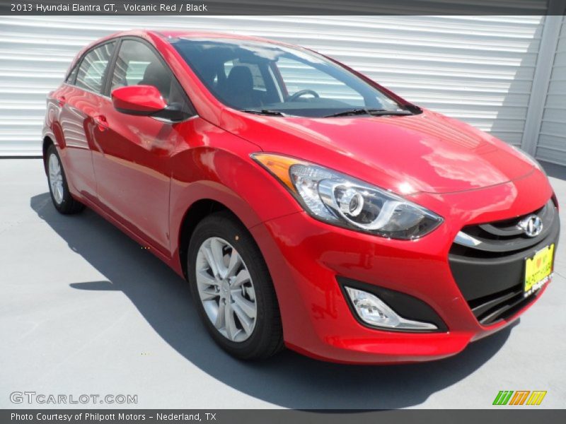 Volcanic Red / Black 2013 Hyundai Elantra GT