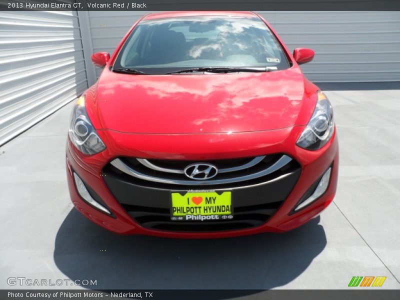 Volcanic Red / Black 2013 Hyundai Elantra GT