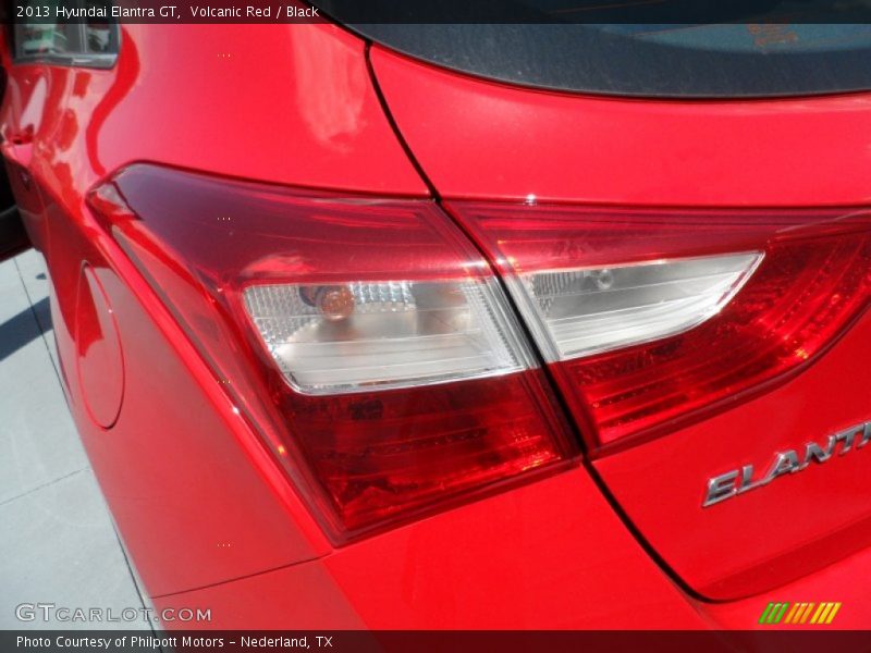 Volcanic Red / Black 2013 Hyundai Elantra GT