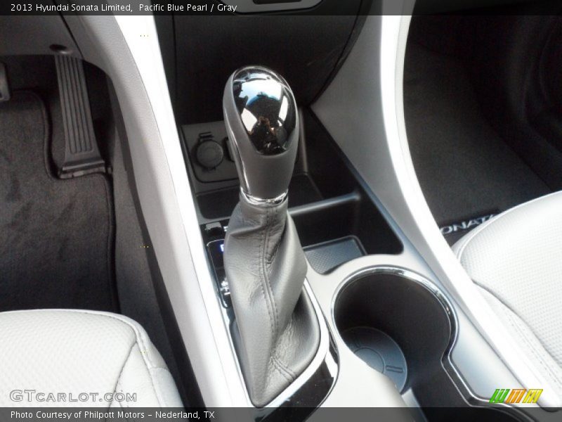 Pacific Blue Pearl / Gray 2013 Hyundai Sonata Limited