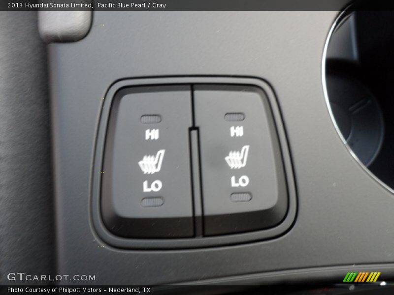 Pacific Blue Pearl / Gray 2013 Hyundai Sonata Limited