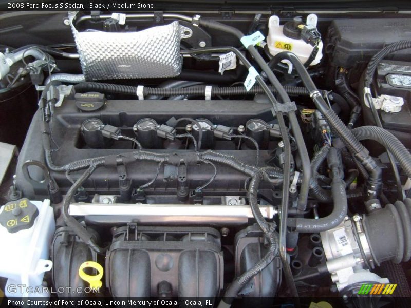 Black / Medium Stone 2008 Ford Focus S Sedan