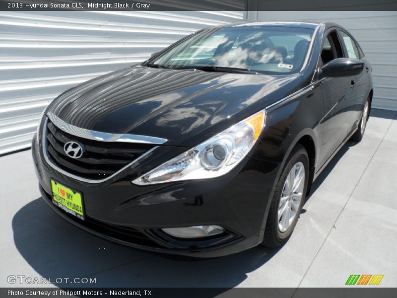 Midnight Black / Gray 2013 Hyundai Sonata GLS