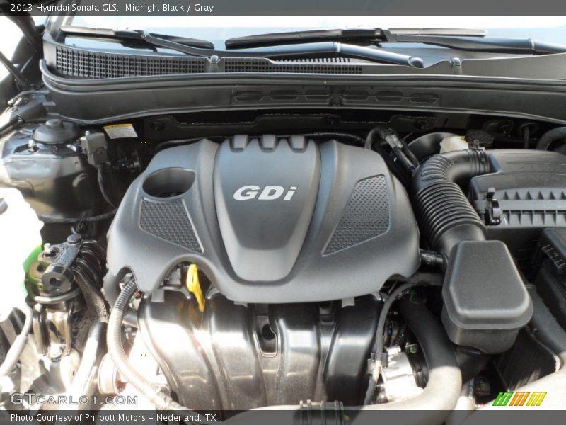 Midnight Black / Gray 2013 Hyundai Sonata GLS