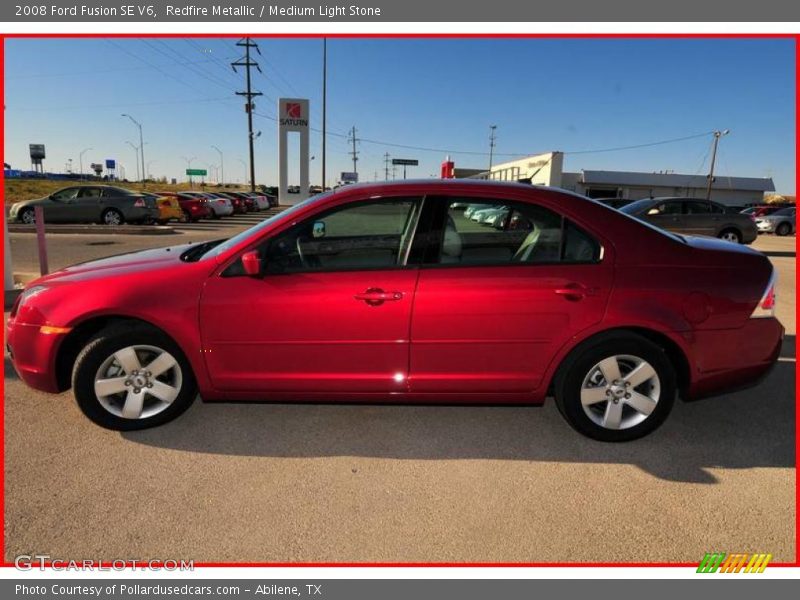Redfire Metallic / Medium Light Stone 2008 Ford Fusion SE V6