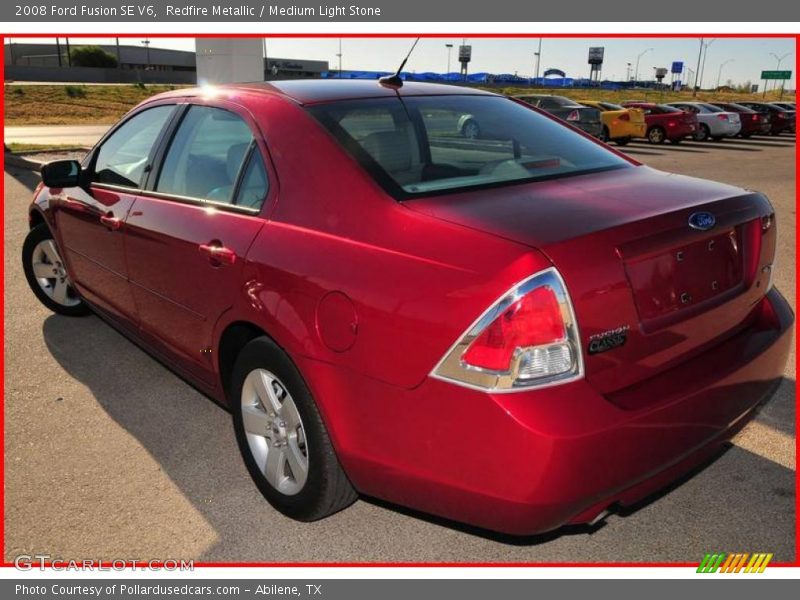Redfire Metallic / Medium Light Stone 2008 Ford Fusion SE V6