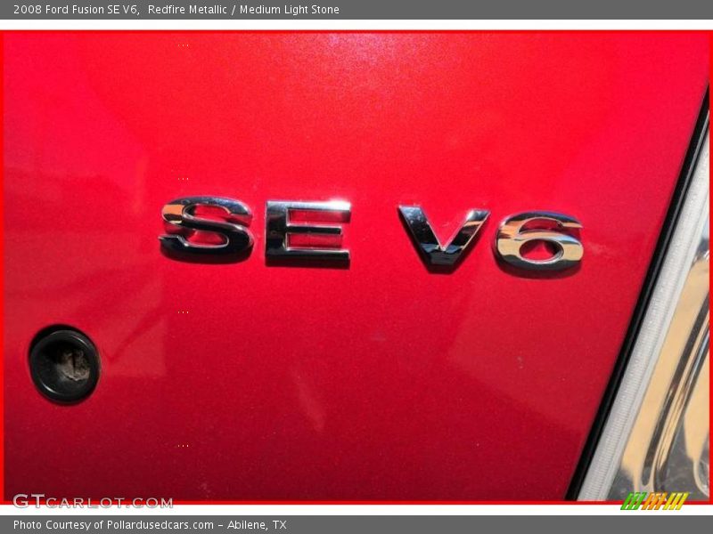 Redfire Metallic / Medium Light Stone 2008 Ford Fusion SE V6