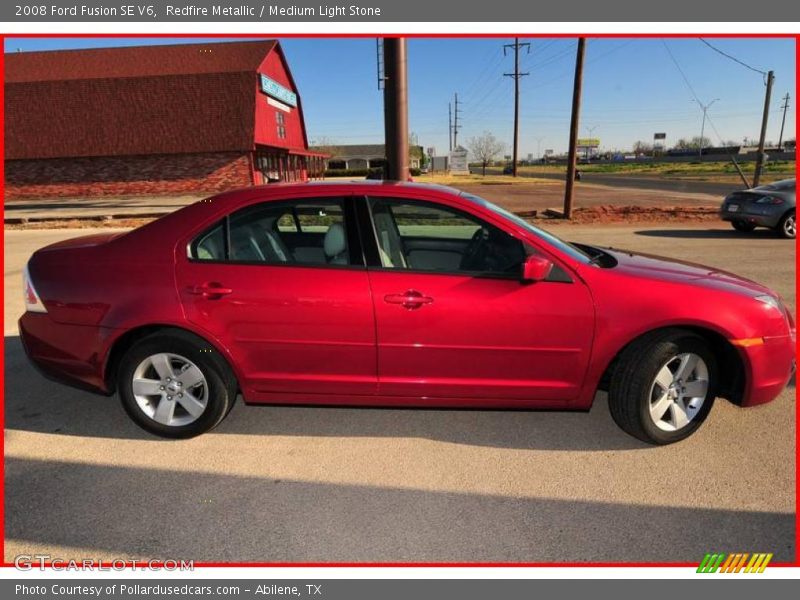 Redfire Metallic / Medium Light Stone 2008 Ford Fusion SE V6