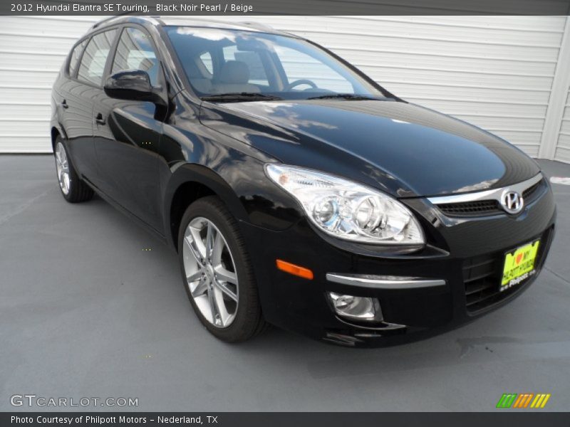 Black Noir Pearl / Beige 2012 Hyundai Elantra SE Touring