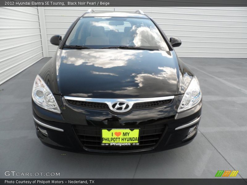 Black Noir Pearl / Beige 2012 Hyundai Elantra SE Touring