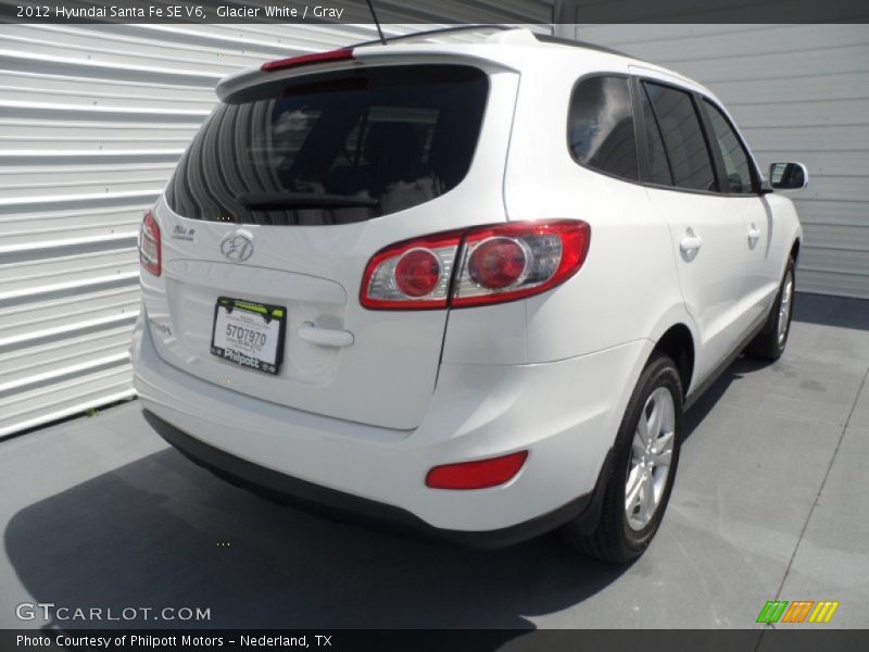 Glacier White / Gray 2012 Hyundai Santa Fe SE V6