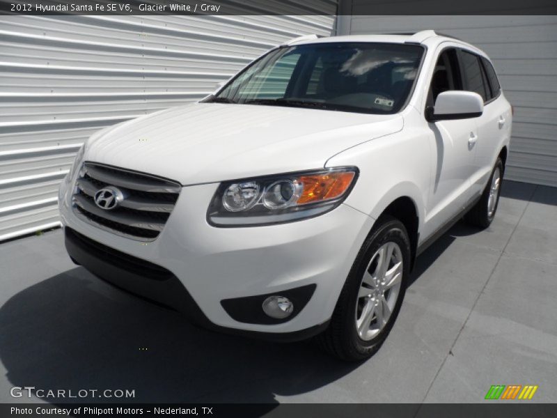 Glacier White / Gray 2012 Hyundai Santa Fe SE V6