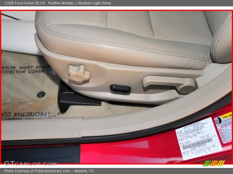 Redfire Metallic / Medium Light Stone 2008 Ford Fusion SE V6