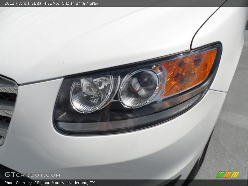 Glacier White / Gray 2012 Hyundai Santa Fe SE V6