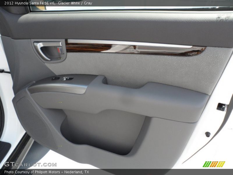 Glacier White / Gray 2012 Hyundai Santa Fe SE V6