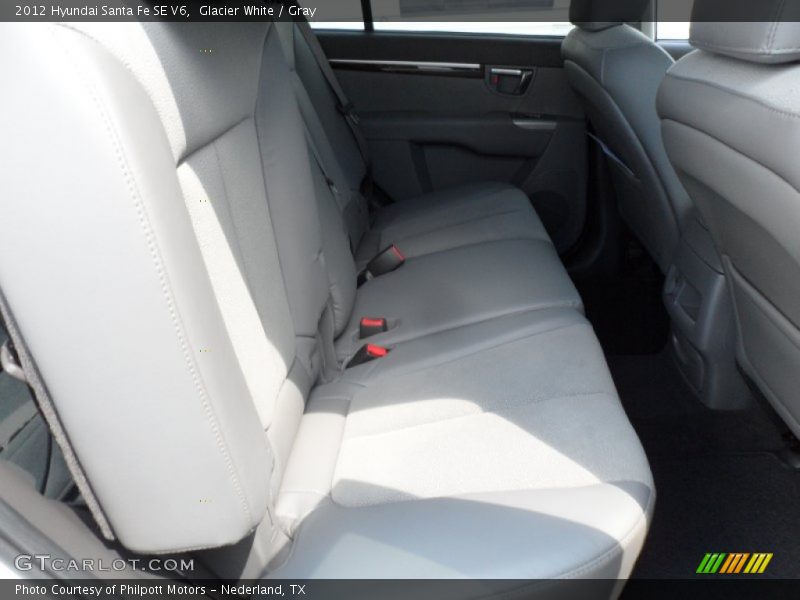 Glacier White / Gray 2012 Hyundai Santa Fe SE V6