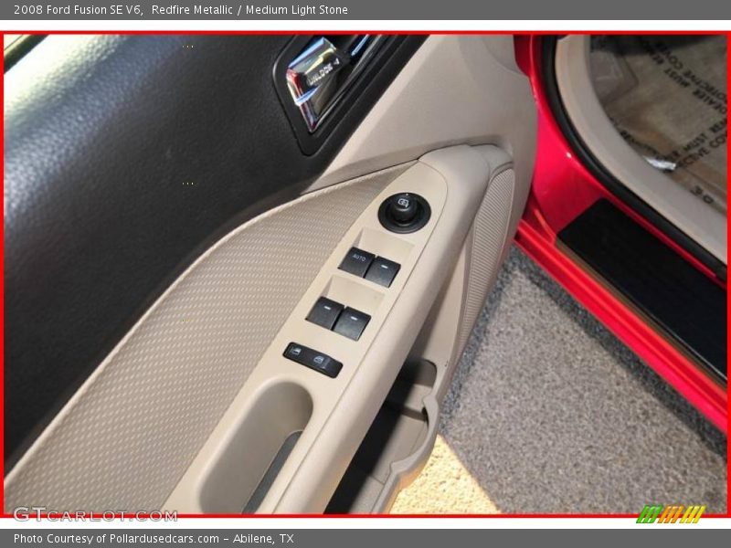 Redfire Metallic / Medium Light Stone 2008 Ford Fusion SE V6