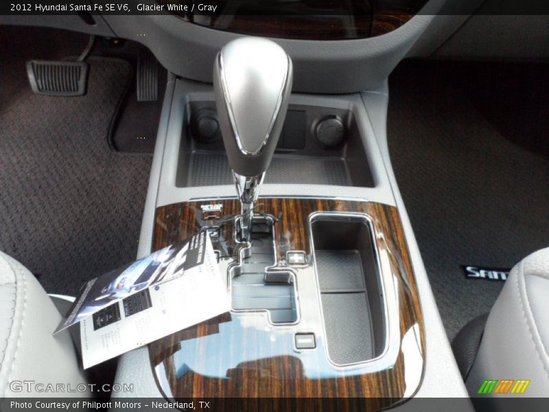 Glacier White / Gray 2012 Hyundai Santa Fe SE V6