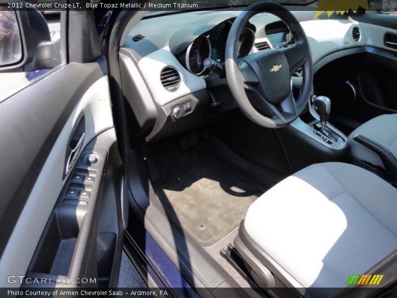 Blue Topaz Metallic / Medium Titanium 2012 Chevrolet Cruze LT