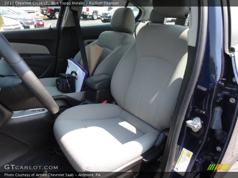 Blue Topaz Metallic / Medium Titanium 2012 Chevrolet Cruze LT