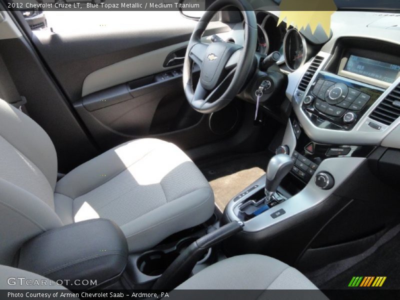 Blue Topaz Metallic / Medium Titanium 2012 Chevrolet Cruze LT