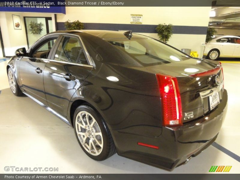 Black Diamond Tricoat / Ebony/Ebony 2012 Cadillac CTS -V Sedan