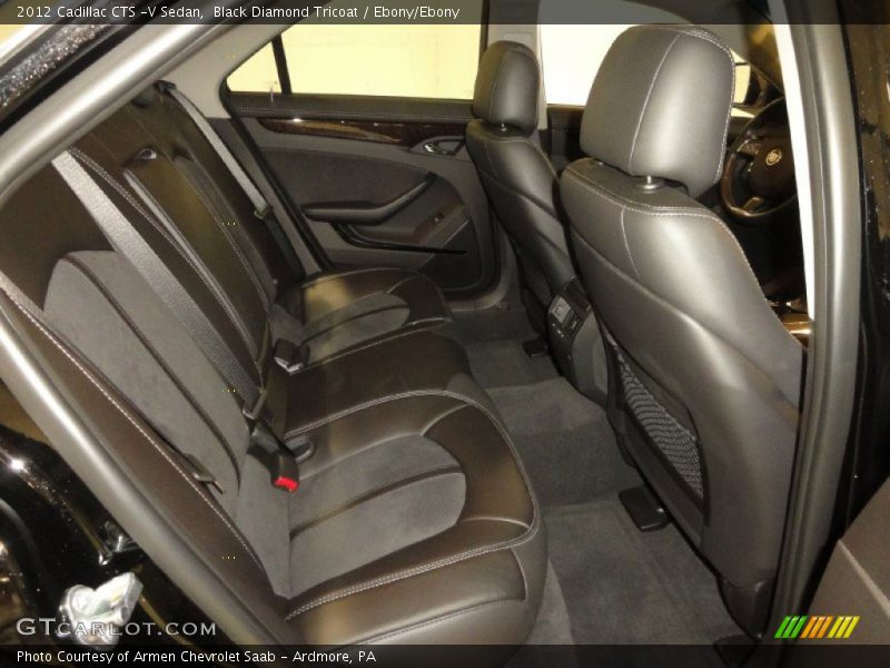 Rear Seat of 2012 CTS -V Sedan