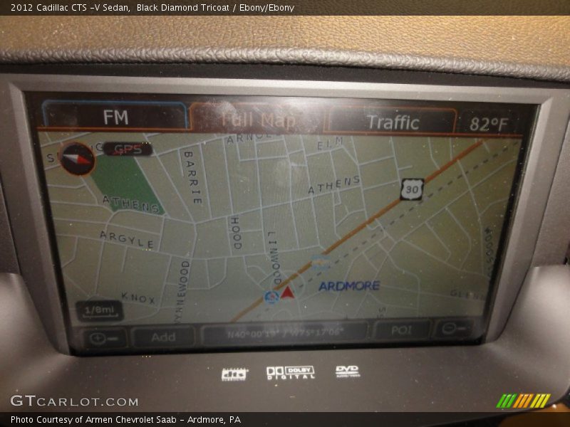 Navigation of 2012 CTS -V Sedan