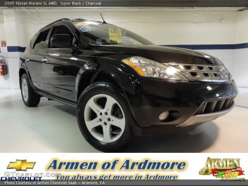 Super Black / Charcoal 2005 Nissan Murano SL AWD