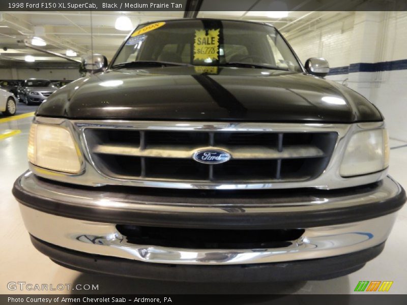 Black / Medium Prairie Tan 1998 Ford F150 XL SuperCab