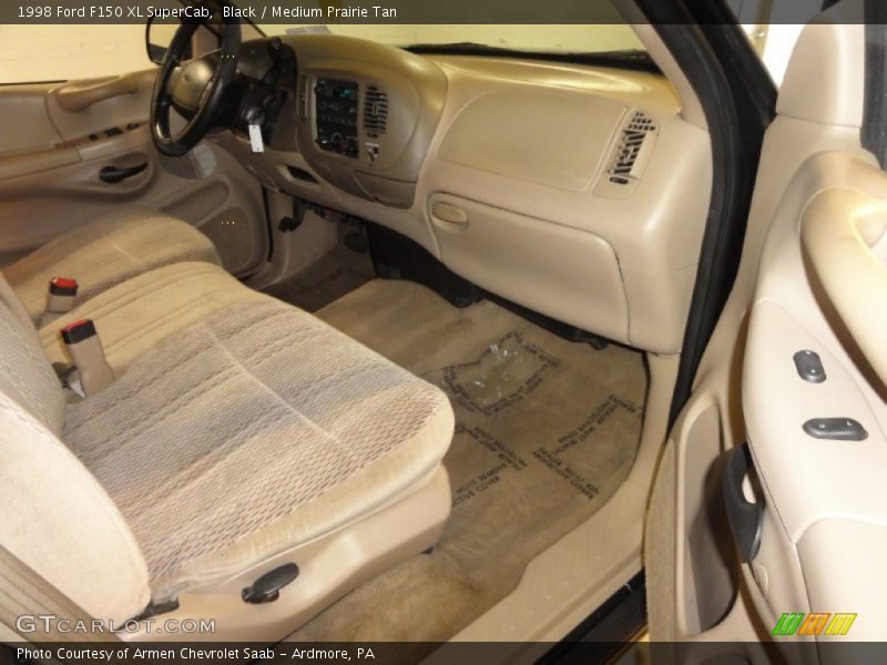 Black / Medium Prairie Tan 1998 Ford F150 XL SuperCab