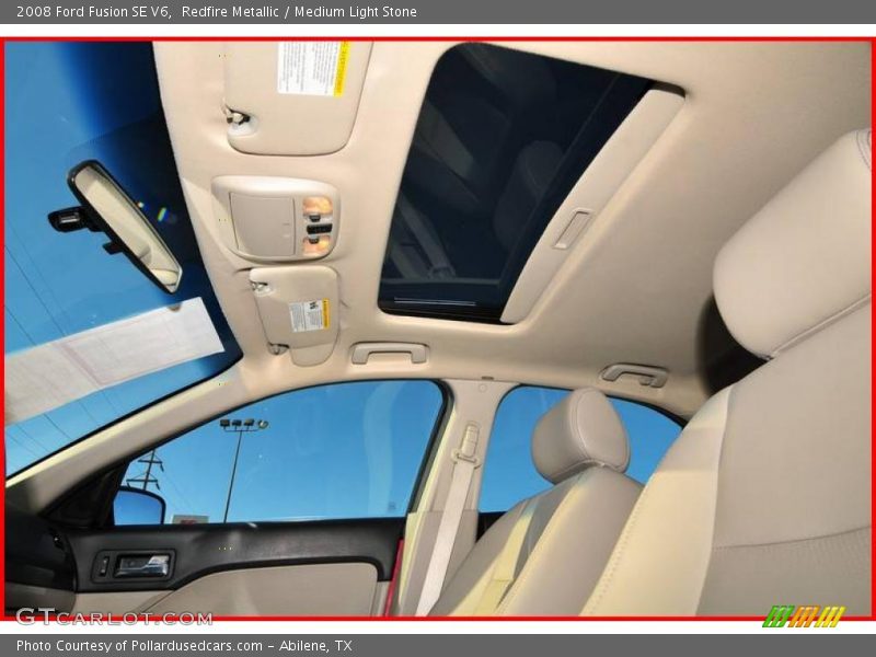 Redfire Metallic / Medium Light Stone 2008 Ford Fusion SE V6