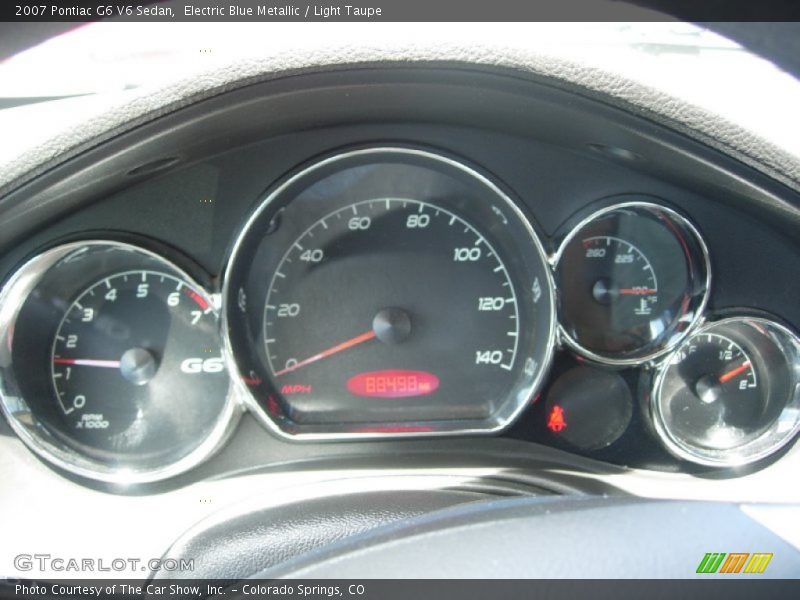Electric Blue Metallic / Light Taupe 2007 Pontiac G6 V6 Sedan