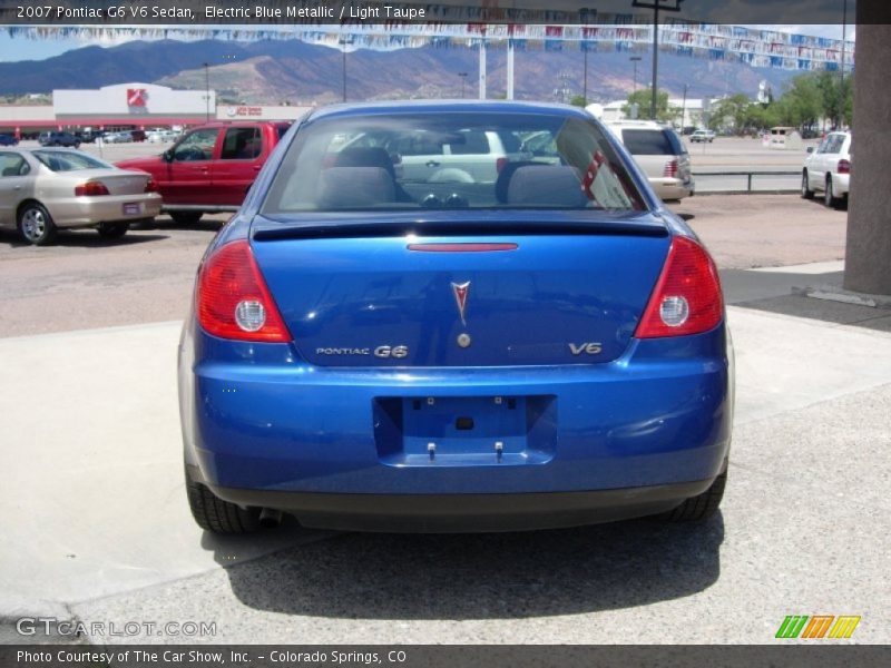 Electric Blue Metallic / Light Taupe 2007 Pontiac G6 V6 Sedan