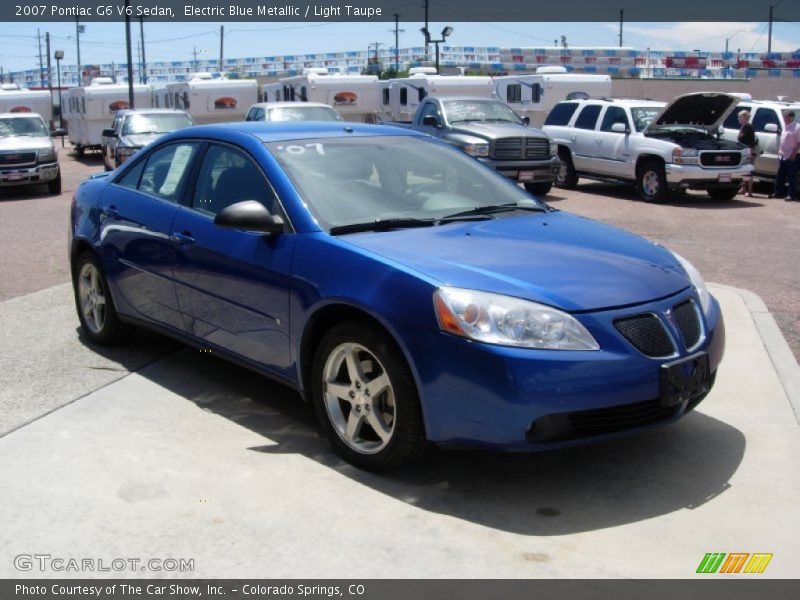 Electric Blue Metallic / Light Taupe 2007 Pontiac G6 V6 Sedan