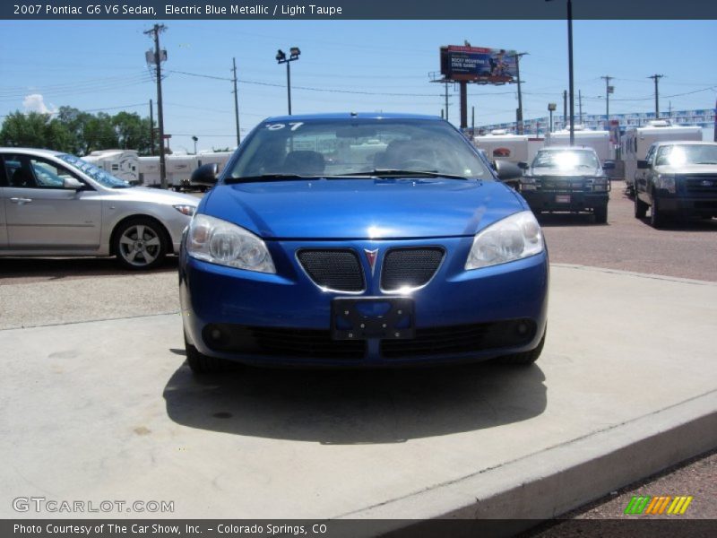 Electric Blue Metallic / Light Taupe 2007 Pontiac G6 V6 Sedan