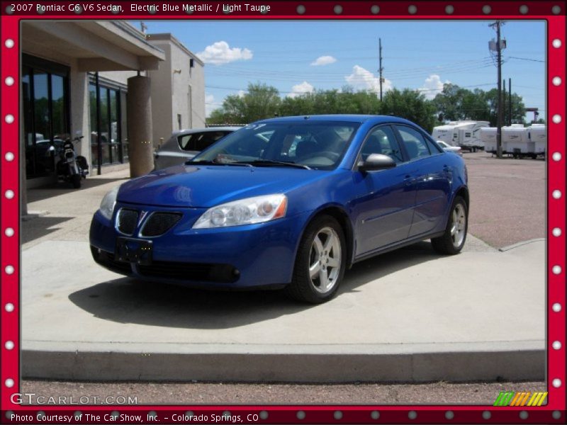 Electric Blue Metallic / Light Taupe 2007 Pontiac G6 V6 Sedan