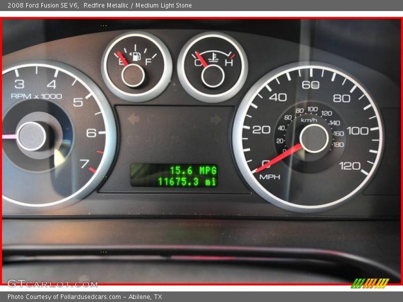 Redfire Metallic / Medium Light Stone 2008 Ford Fusion SE V6