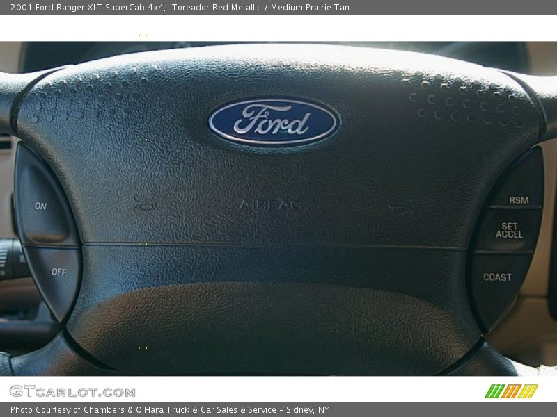 Toreador Red Metallic / Medium Prairie Tan 2001 Ford Ranger XLT SuperCab 4x4