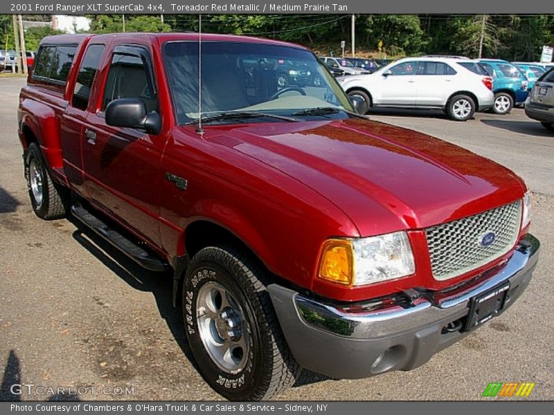 Toreador Red Metallic / Medium Prairie Tan 2001 Ford Ranger XLT SuperCab 4x4