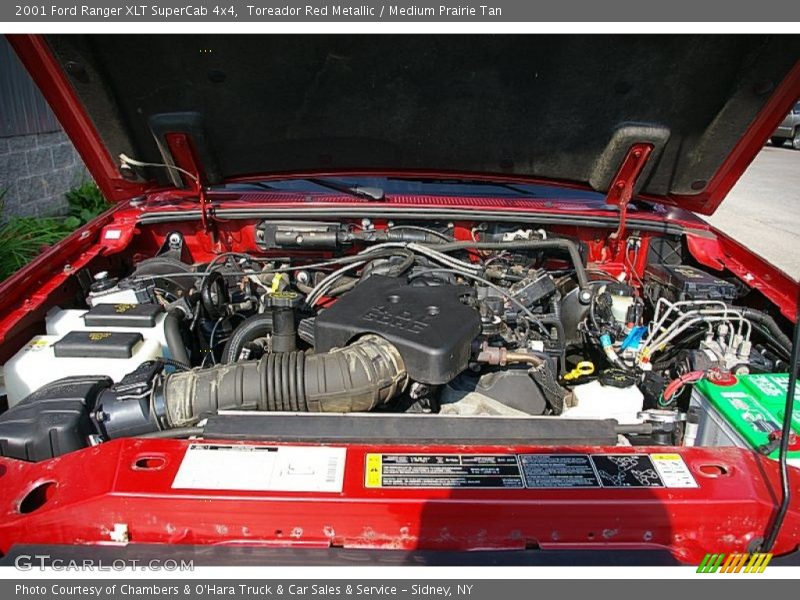 Toreador Red Metallic / Medium Prairie Tan 2001 Ford Ranger XLT SuperCab 4x4