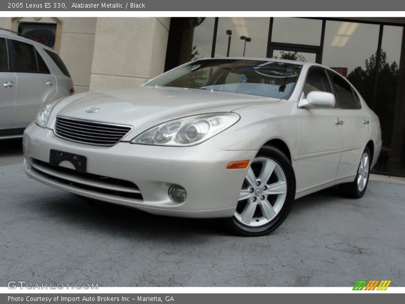 Alabaster Metallic / Black 2005 Lexus ES 330