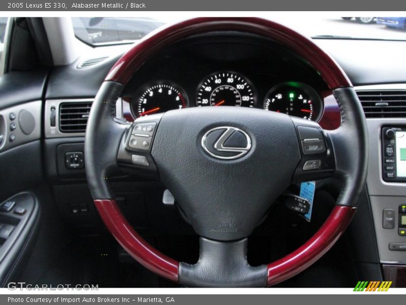 Alabaster Metallic / Black 2005 Lexus ES 330