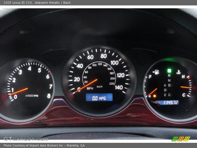Alabaster Metallic / Black 2005 Lexus ES 330