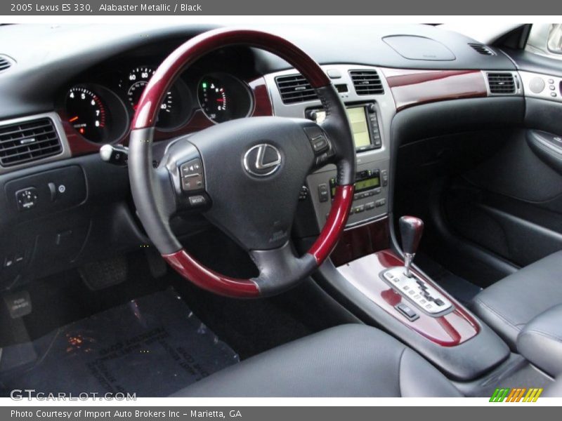 Alabaster Metallic / Black 2005 Lexus ES 330