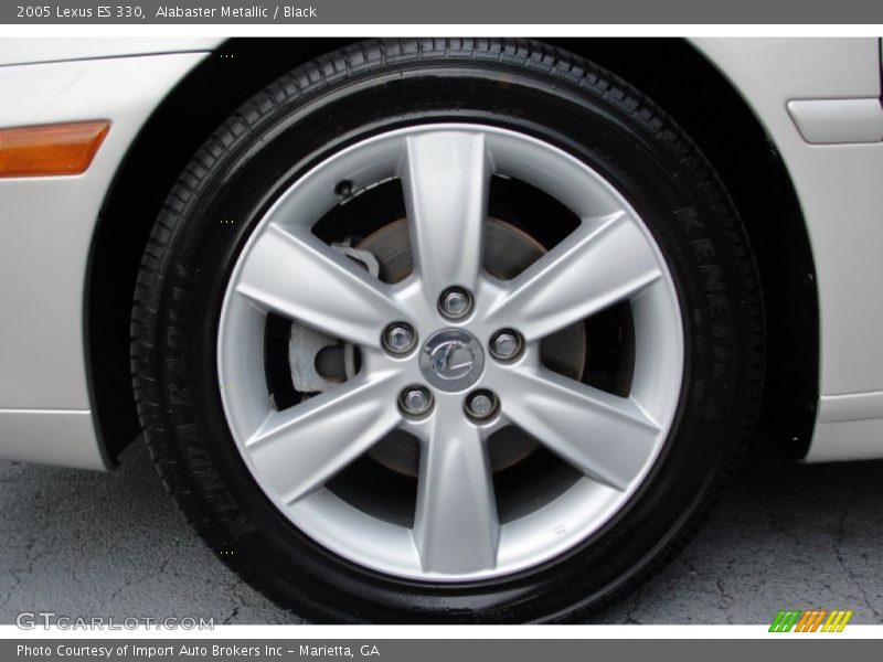 Alabaster Metallic / Black 2005 Lexus ES 330