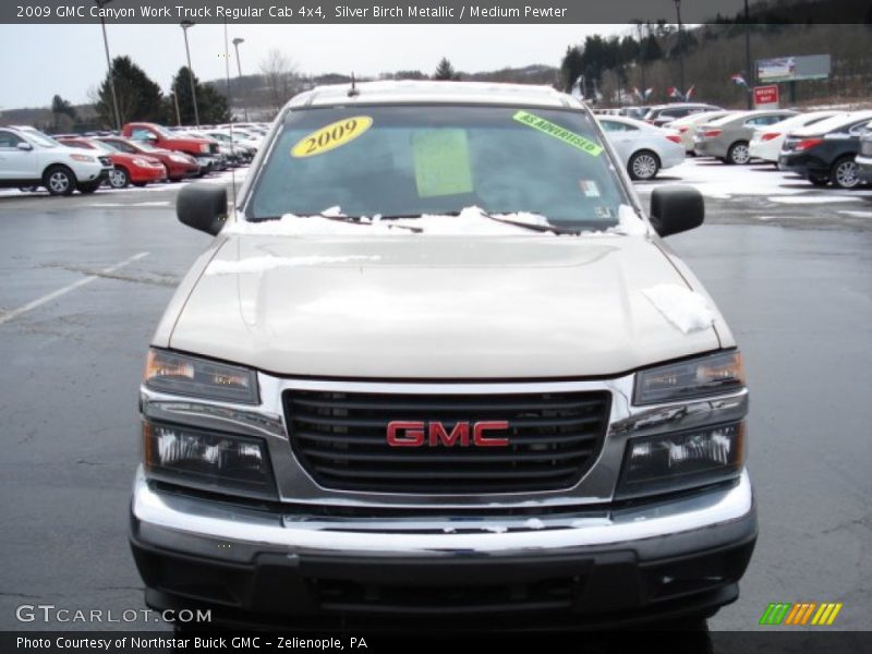 Silver Birch Metallic / Medium Pewter 2009 GMC Canyon Work Truck Regular Cab 4x4